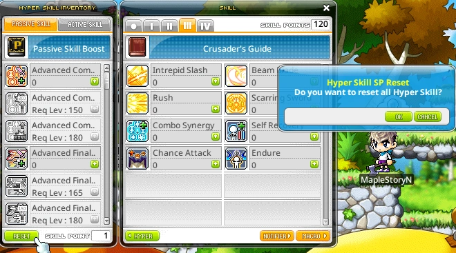 Resetting Hyper Skills screenshot