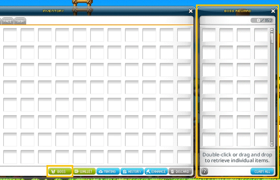 Character Inventory and Boss Reward storage.