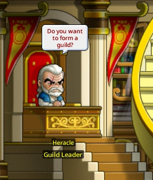 Heracle at the guild creation counter.