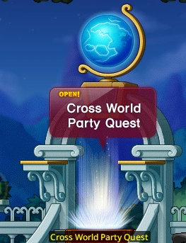 Cross World Party Quest entry portal.