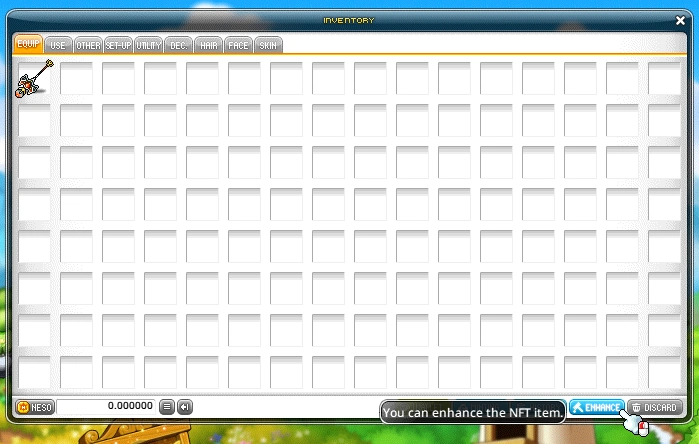 Enhancement button screenshot